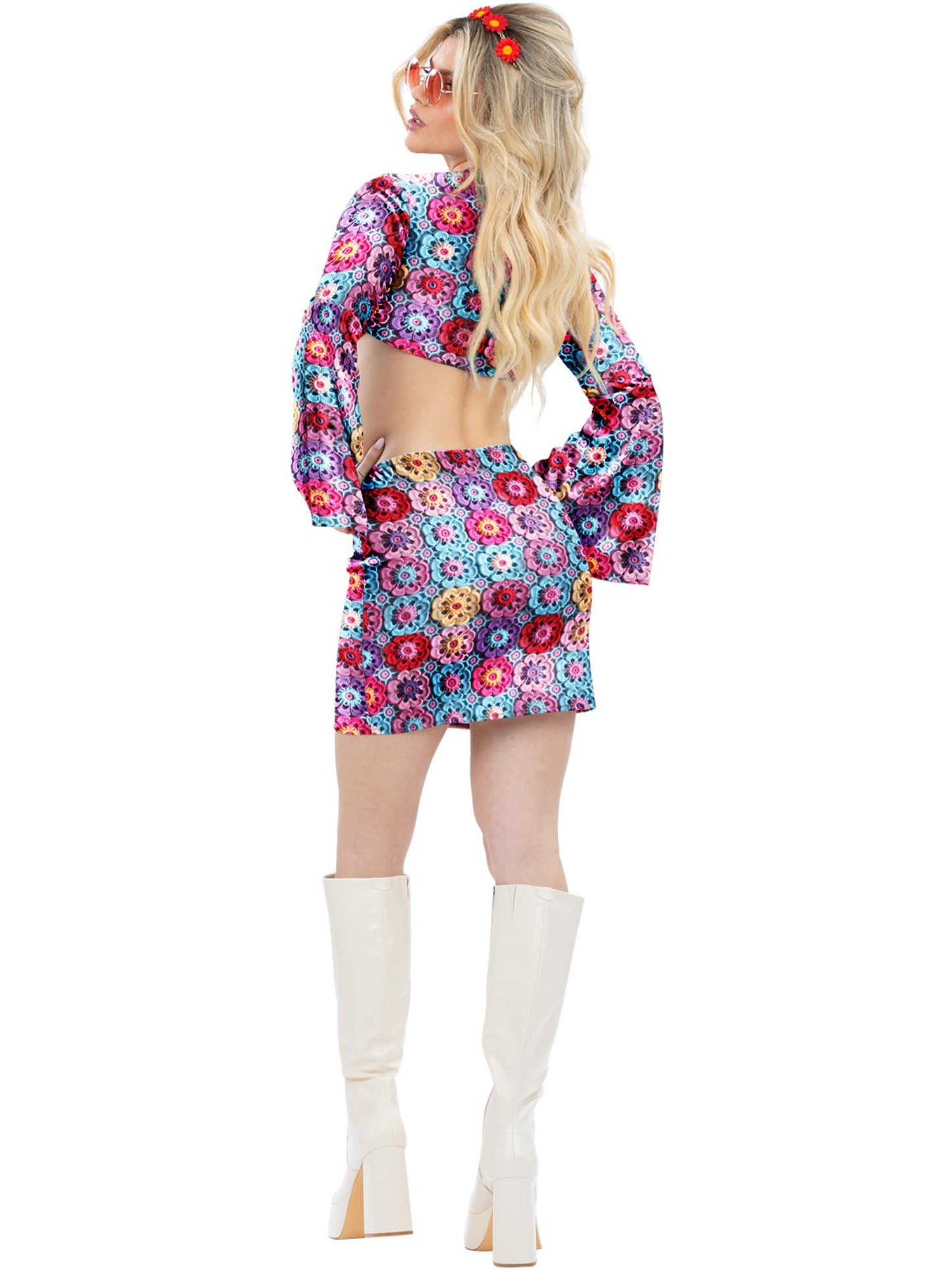 Fever Rainbow 60s Crochet Costume  Wholesale