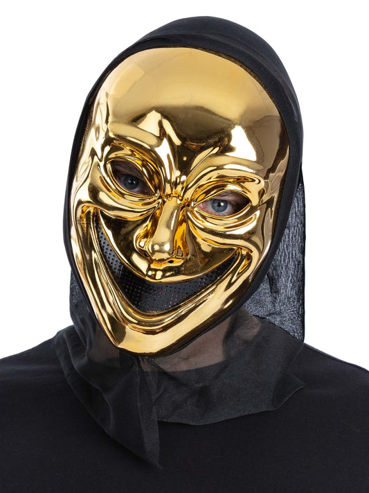 Gold Smiling Killer Hooded Mask  Wholesale