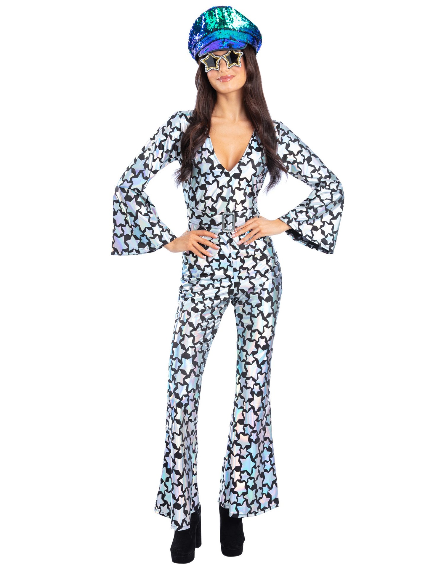 Star Gazer Diva Costume, Holographic Iridescent  Wholesale