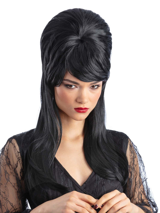 Gothic Mistress Beehive Wig, Black  Wholesale