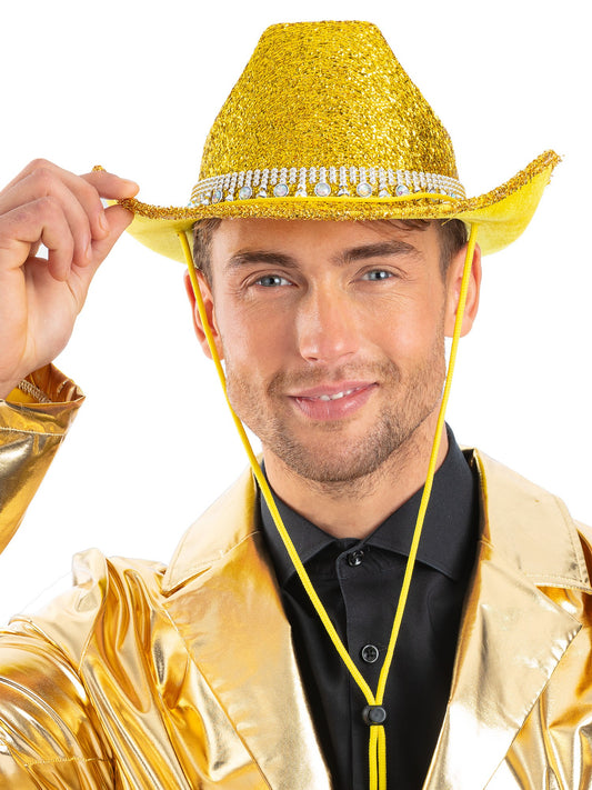 Gold Bling Rhinestone Cowboy Hat  Wholesale