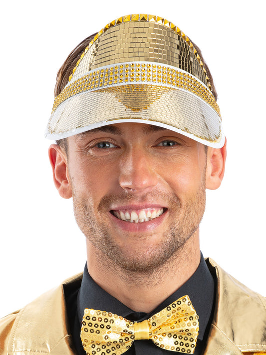 Gold Disco Ball Visor  Wholesale