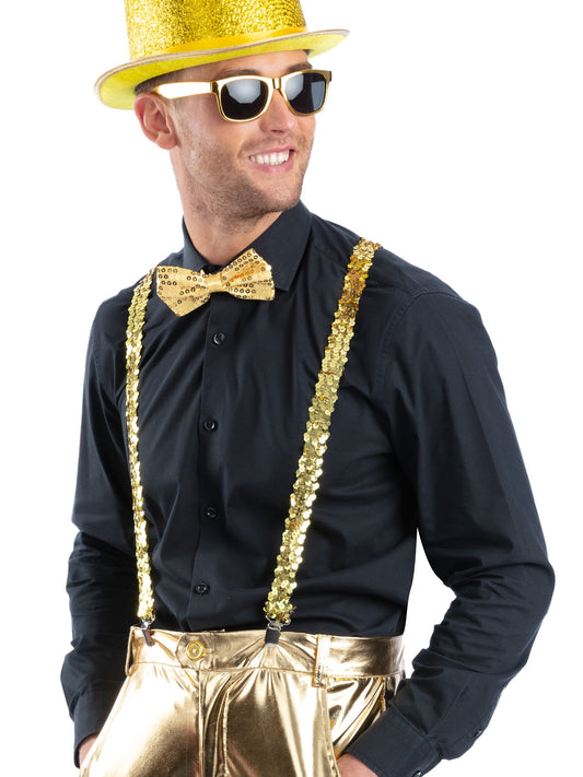 Metallic Gold Sequin Party Set  Wholesale