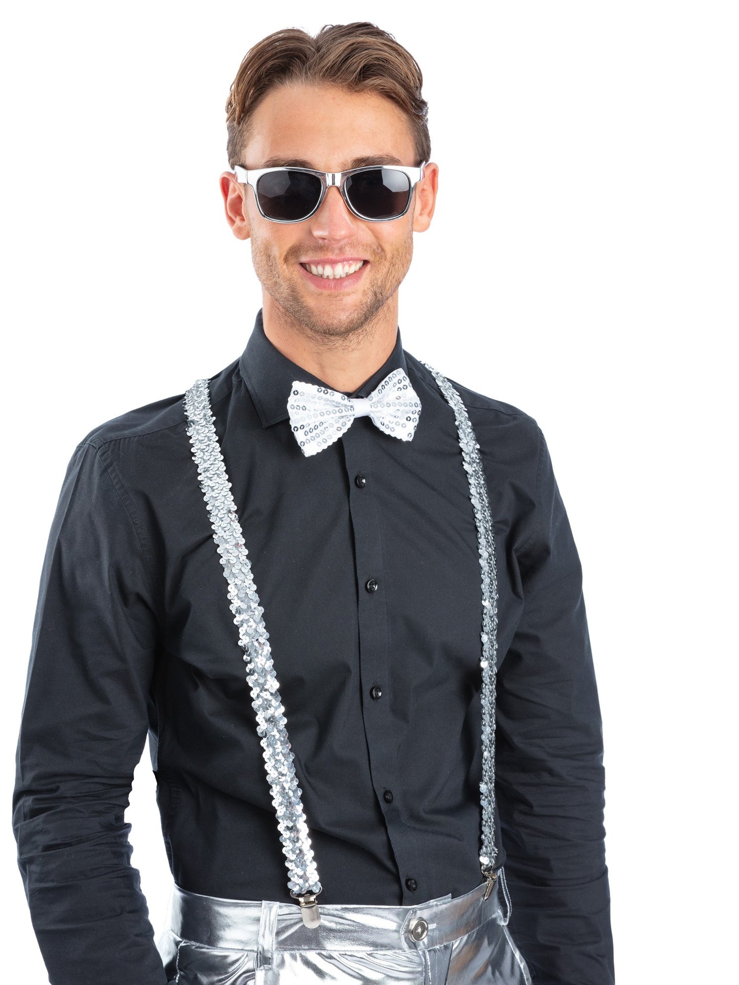 Metallic Silver Sequin Party Set  Wholesale