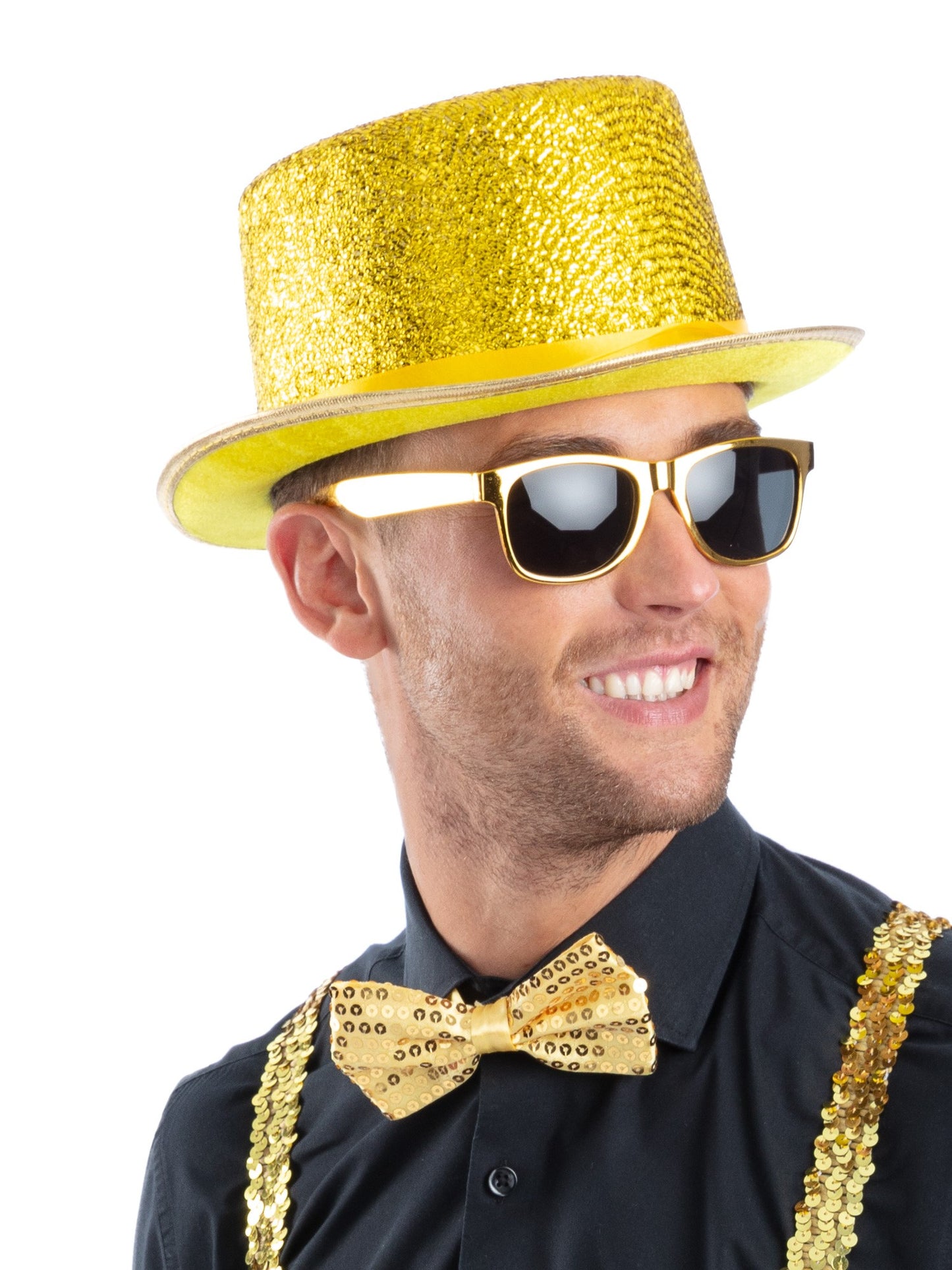 Metallic Gold Lurex Top Hat  Wholesale