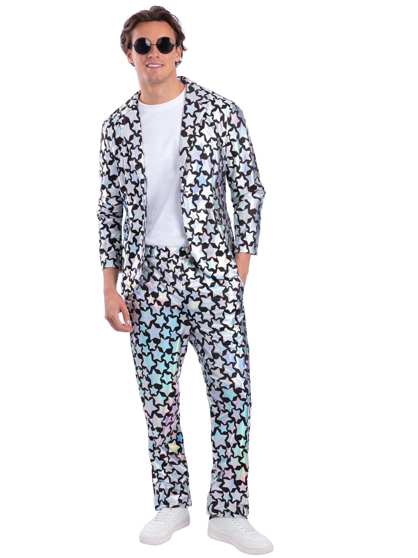 Star Gazer Jacket, Holographic Iridescent   Wholesale