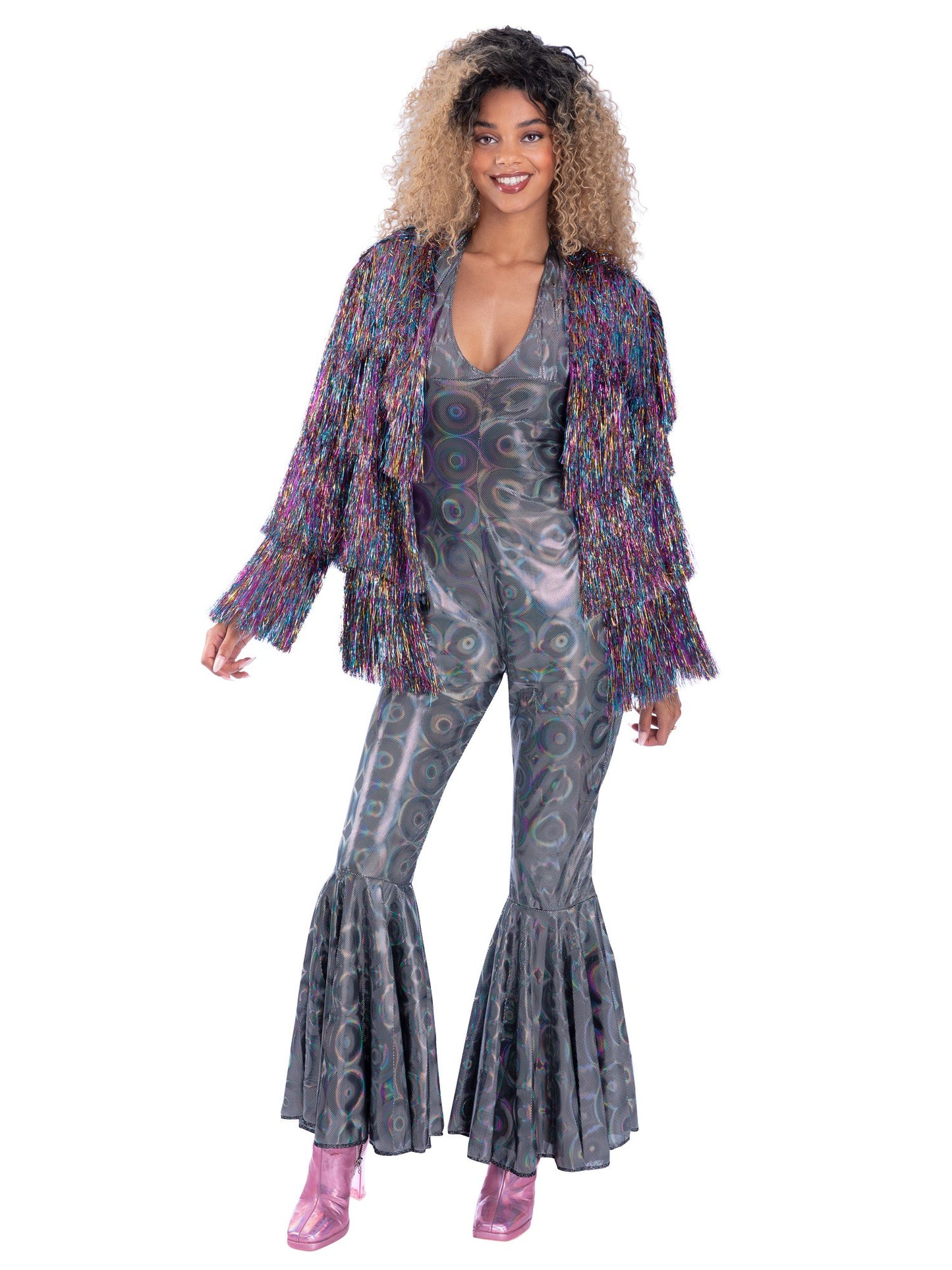 Fever Tinsel Festival Jacket, Rainbow Dreams   Wholesale