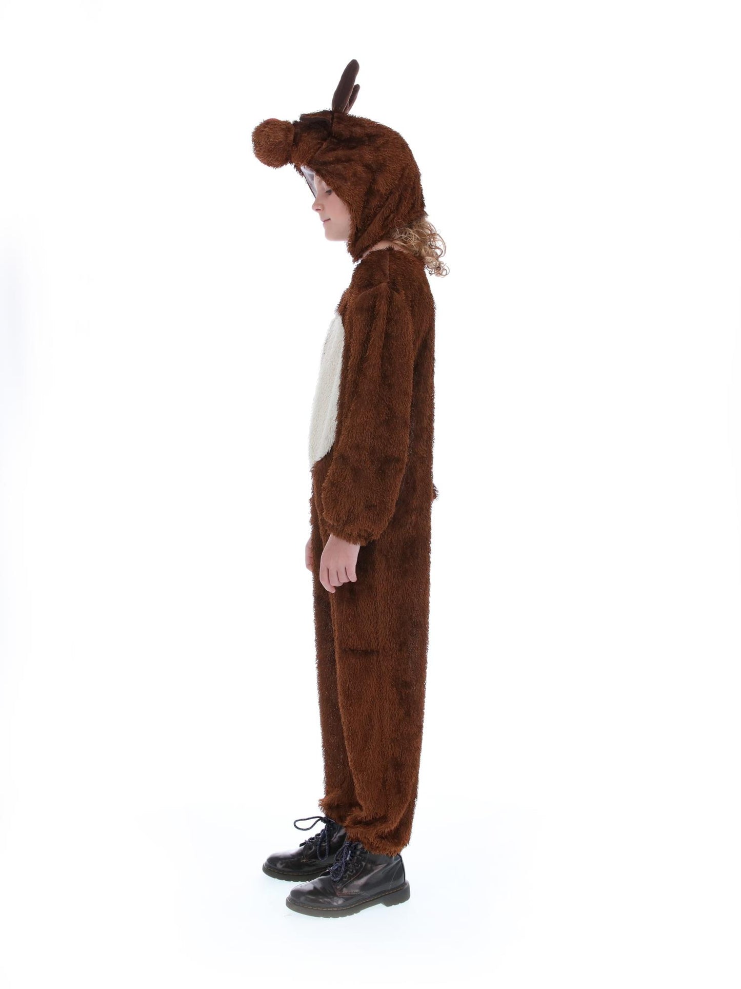 Costume de renne, Brun, avec combinaison-pantalon à capuche