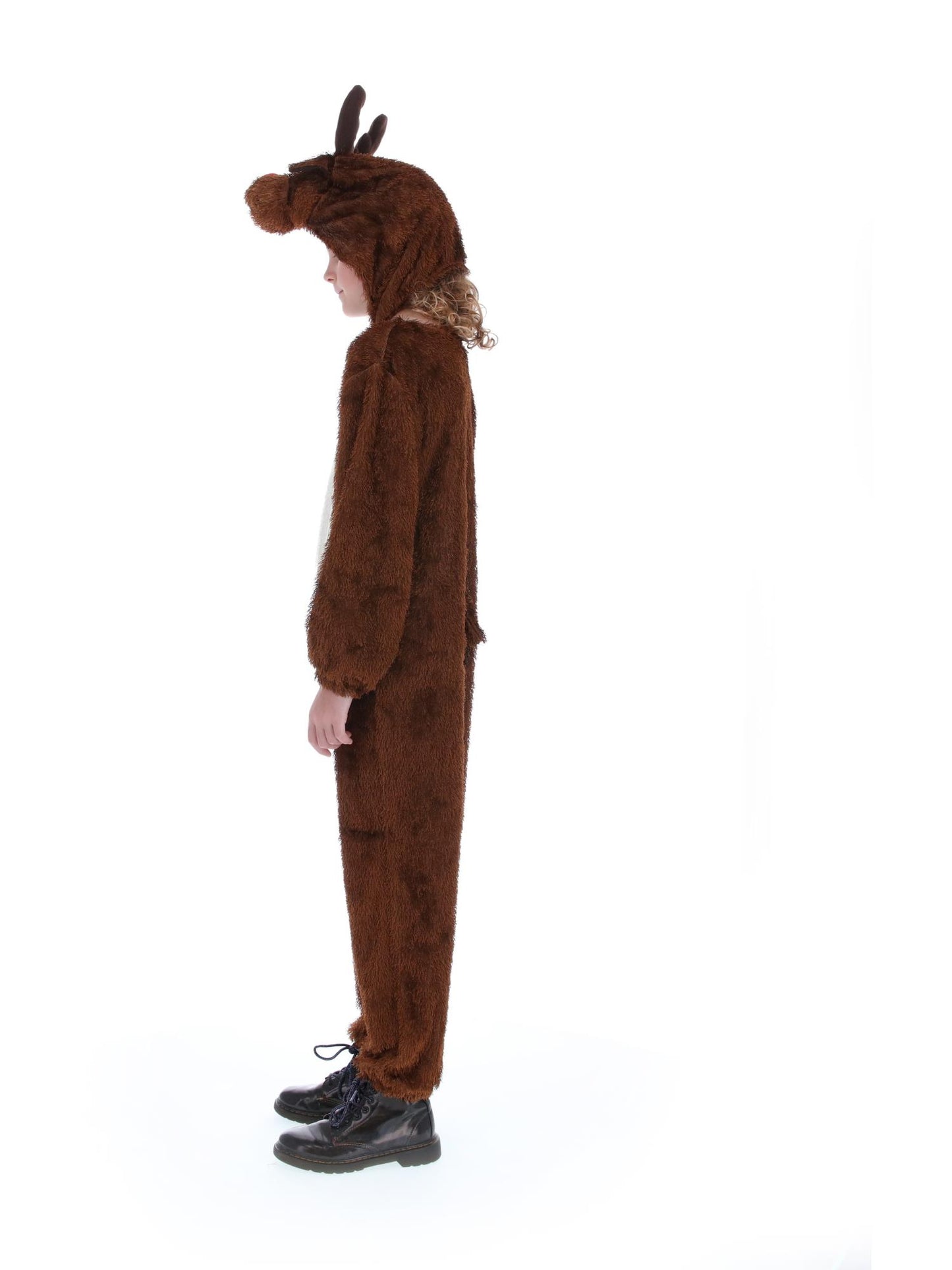 Costume de renne, Brun, avec combinaison-pantalon à capuche