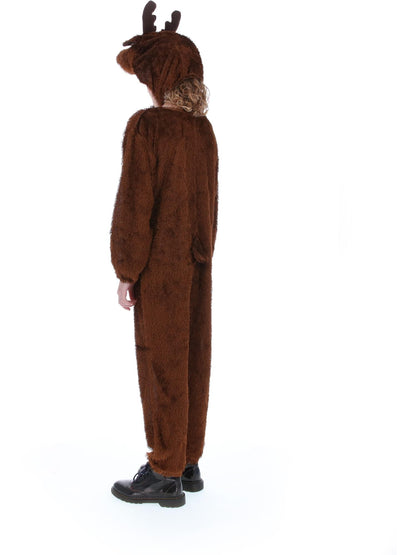 Costume de renne, Brun, avec combinaison-pantalon à capuche