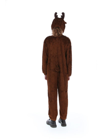 Costume de renne, Brun, avec combinaison-pantalon à capuche