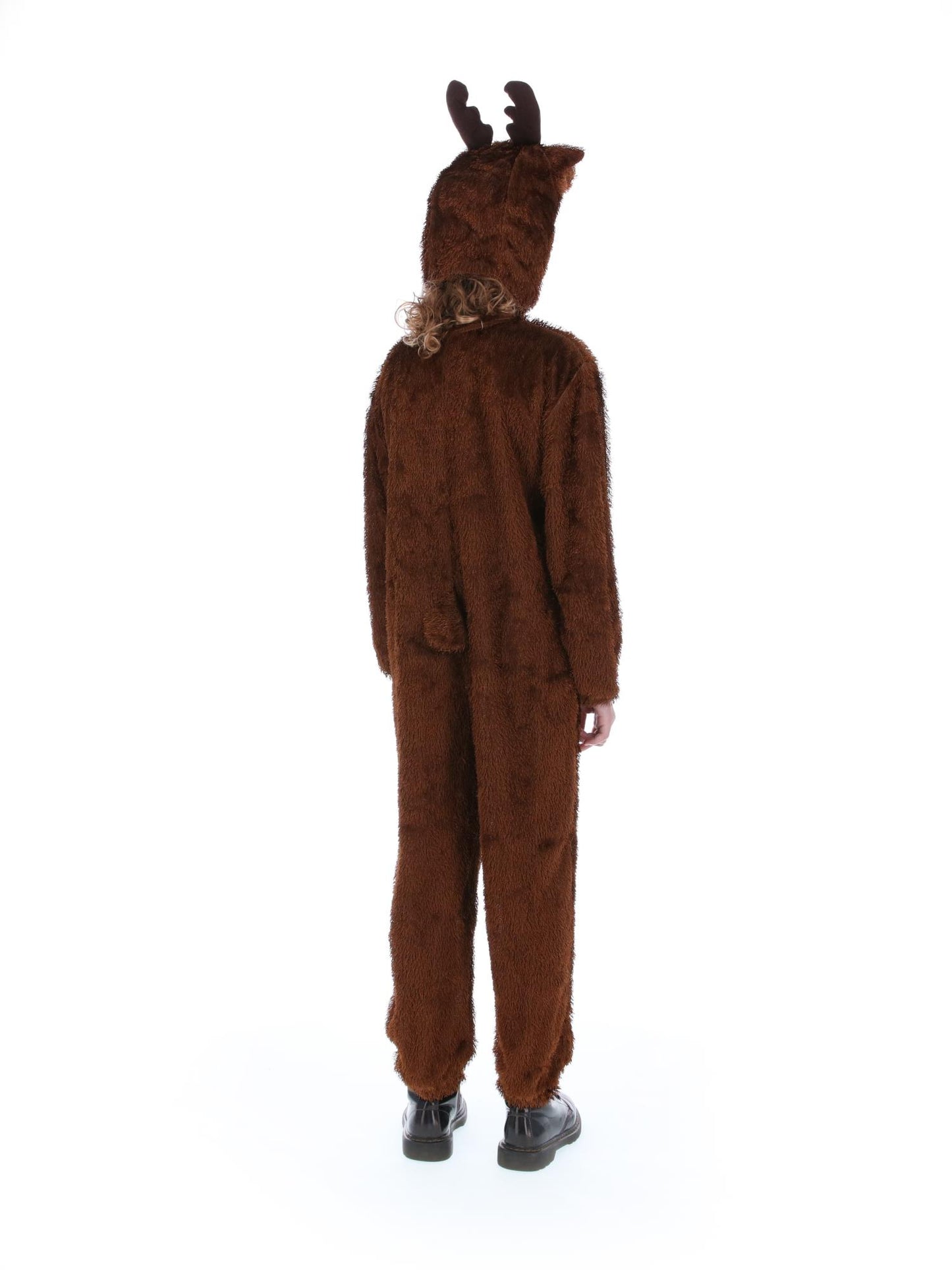 Costume de renne, Brun, avec combinaison-pantalon à capuche