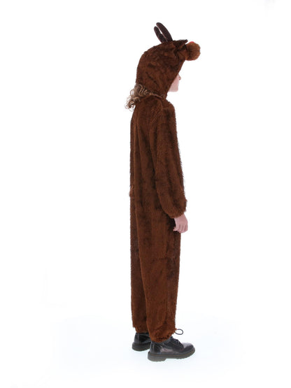 Costume de renne, Brun, avec combinaison-pantalon à capuche