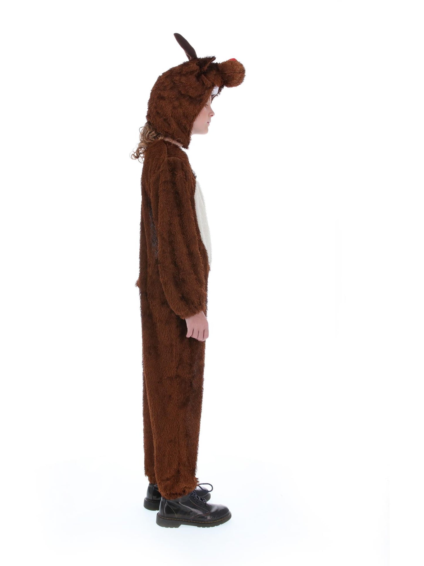 Costume de renne, Brun, avec combinaison-pantalon à capuche