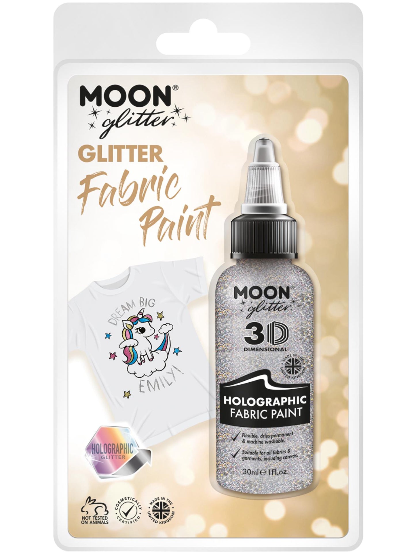Moon Glitter Holographic Glitter Fabric Paint  Wholesale