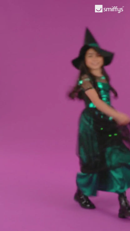 Emerald Witch Light Up Costume  Wholesale
